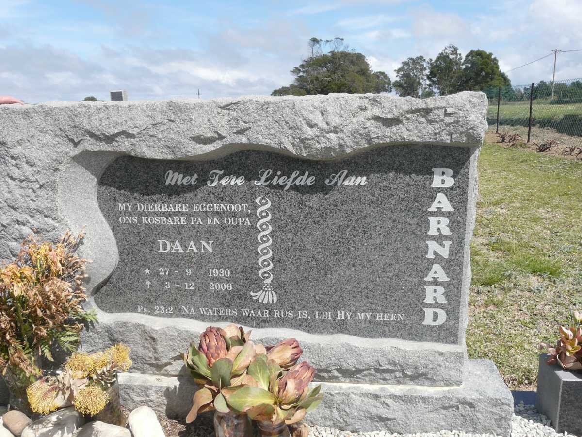 BARNARD Daan 1930-2006