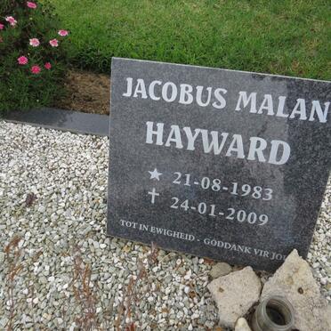 HAYWARD Jacobus Malan 1983-2009