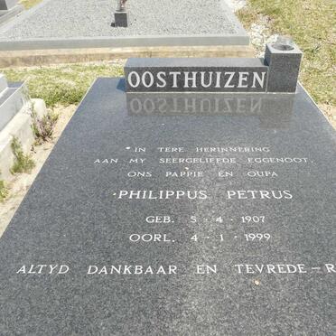 OOSTHUIZEN Philippus Petrus 1907-1999