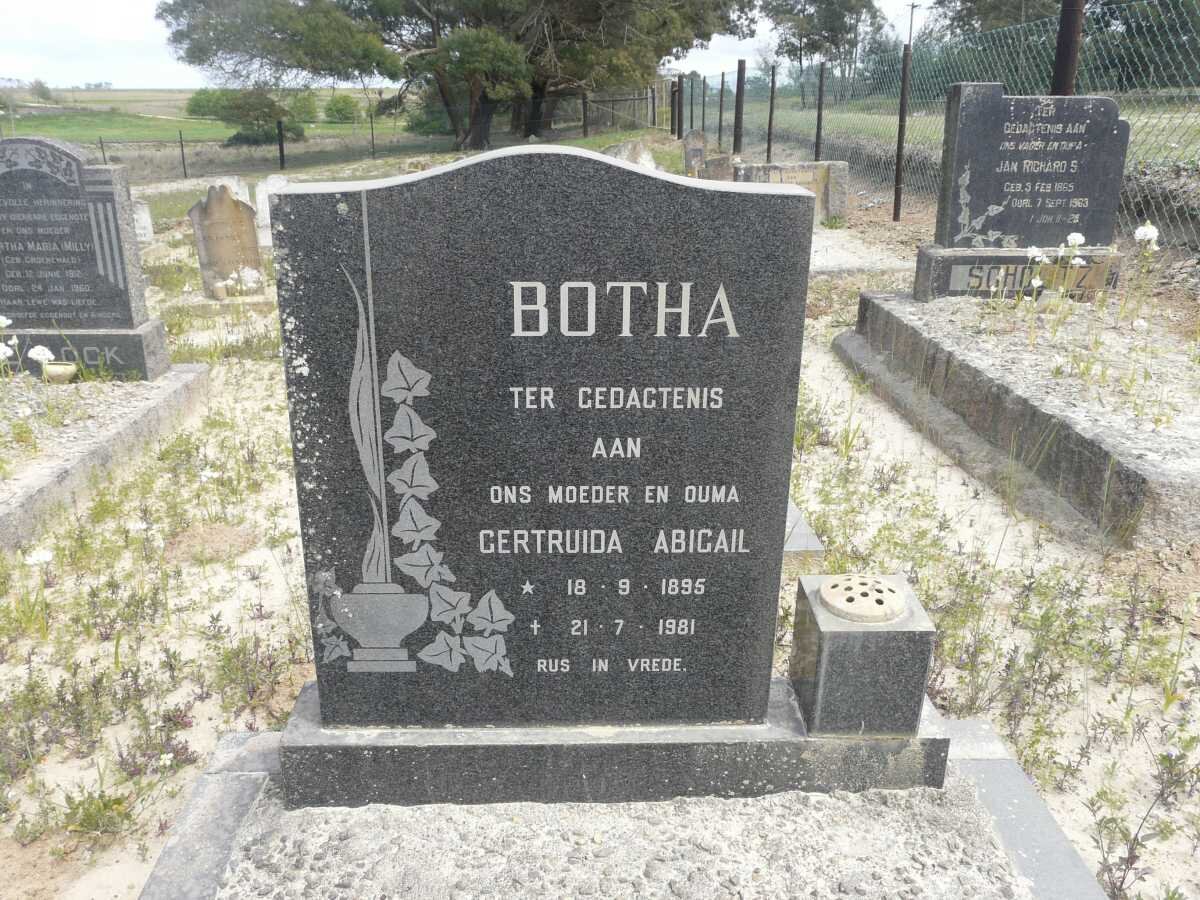 BOTHA Gertruida Abigail 1895-1981