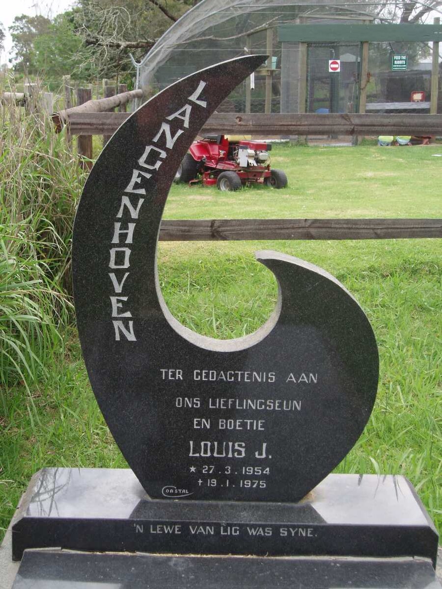 LANGENHOVEN Louis J. 1954-1975