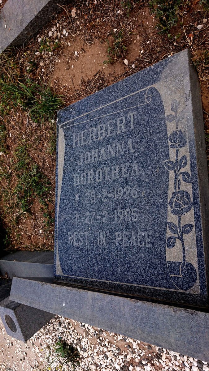 HERBERT Johanna Dorothea 1926-1985