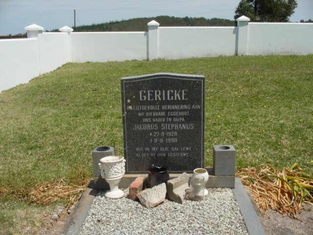 GERICKE Jacobus Stephanus 1920-1990