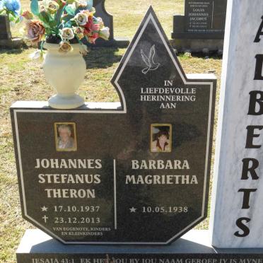 ALBERTS Johannes Stephanus Theron 1937-2013 &amp; Barbara Magrietha 1938-