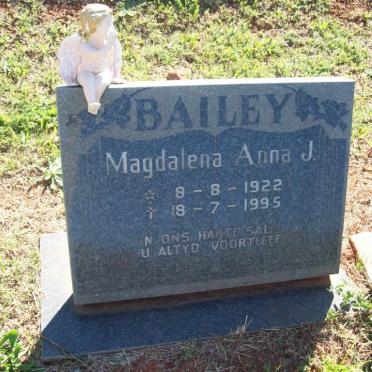 BAILEY Magdalena Anna J. 1922-1995