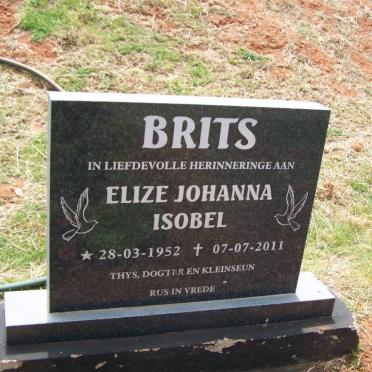 BRITS Elize Johanna Isobel 1952-2011