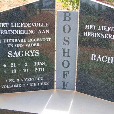 BOSHOFF Sagrys 1958-2011 &amp; Rachel
