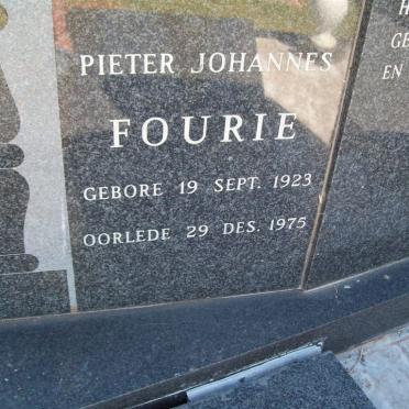 FOURIE Pieter Johannes 1923-1975
