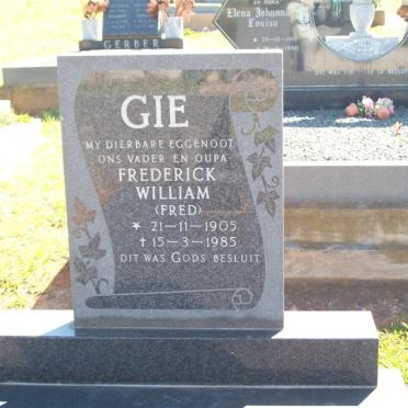 GIE Frederick William 1905-1985