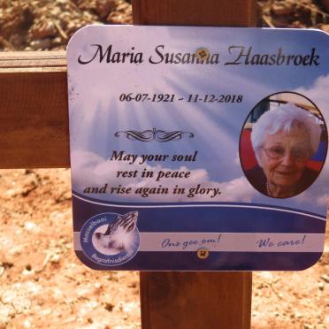 HAASBROEK Maria Susanna 1921-2018