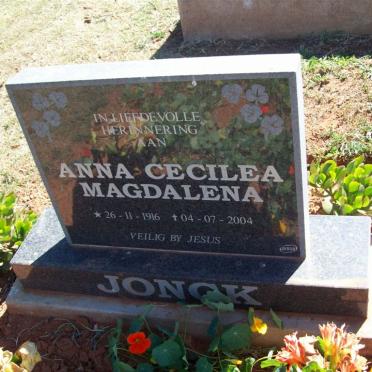 JONCK Anna Cecilea Magdalena 1916-2004