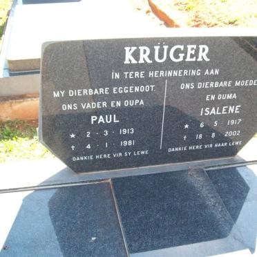 KRÜGER Paul 1913-1981 &amp; Isalene 1917-2002