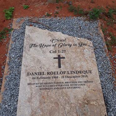 LINDEQUE Daniel Roelof 1960-2018