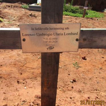 LOMBARD Lorenzo Umbrogio Ularia 1930-2020