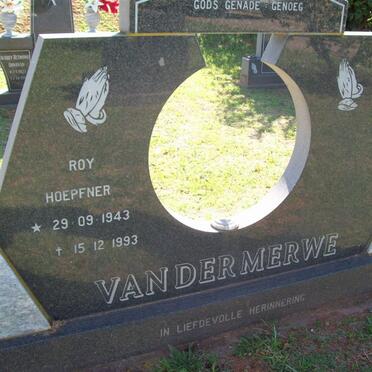 MERWE Roy Hoepfner, van der 1943-1993