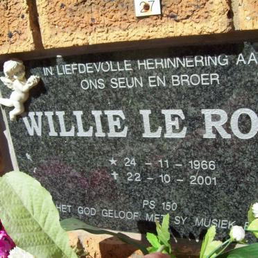 ROUX Willie, le 1966-2001