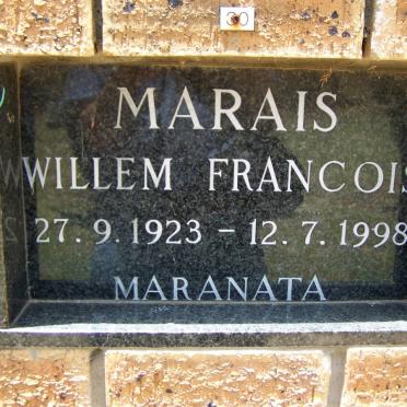 MARAIS Willem Francois 1923-1998