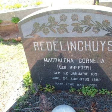 REDELINGHUYS Magdalena Cornelia nee RHEEDER 1891-1982