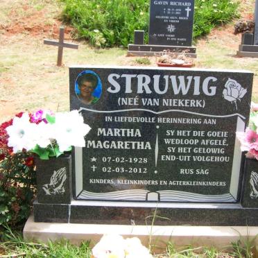 STRUWIG Martha Magaretha nee van NIEKERK 1928-2012