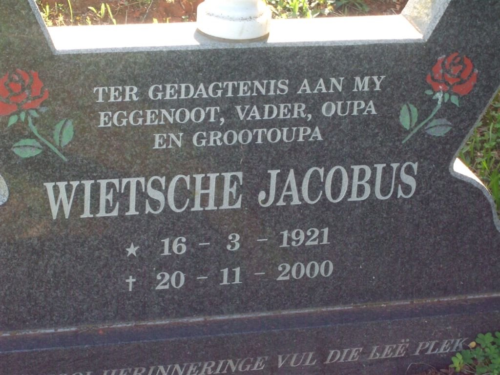 SMIT Wietsche Jacobus 1921-2000