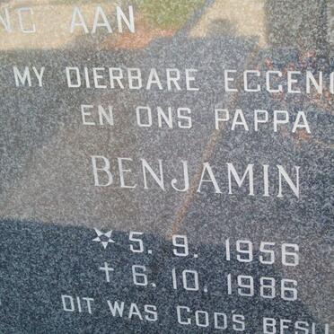 TERBLANCHE Benjamin 1956-1986 