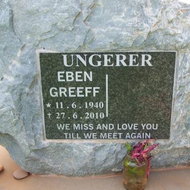 UNGERER Eben Greeff 1940-2010