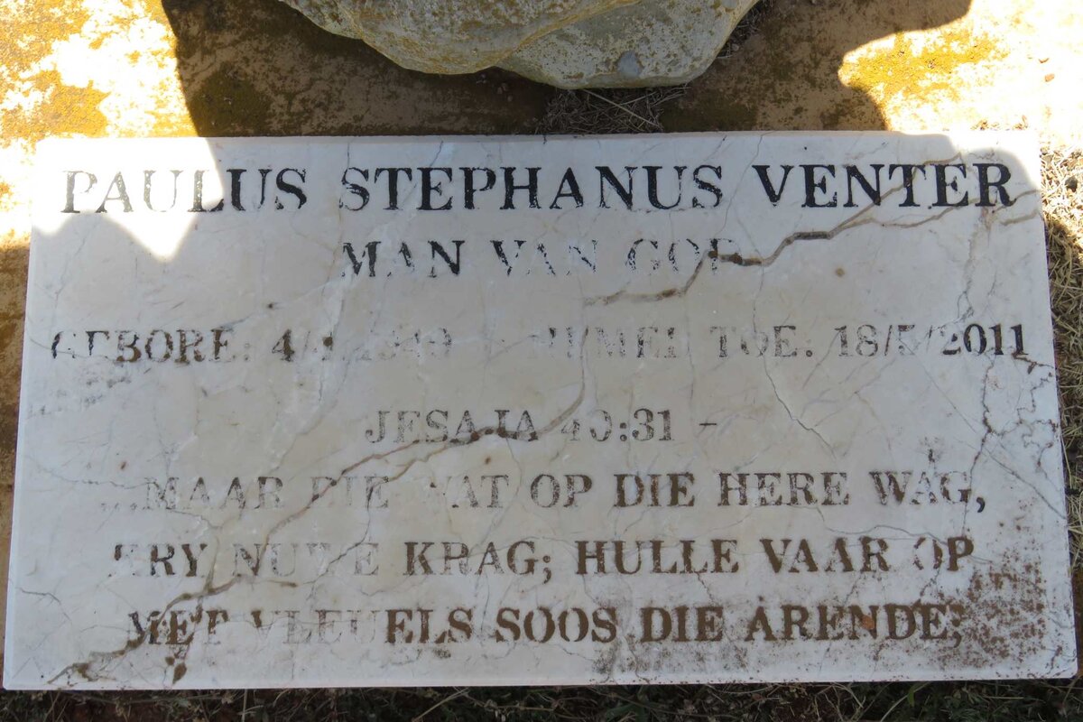 VENTER Paulus Stephanus 1949-2011