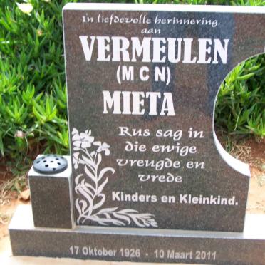 VERMEULEN M.C.N. 1926-2011