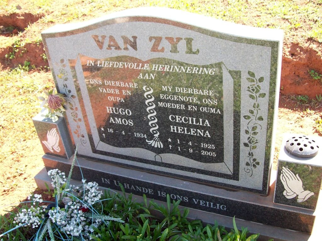 ZYL Hugo Amos, van 1934- &amp; Cecilia Helena 1925-2005