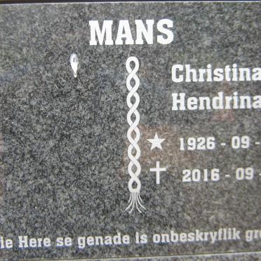 MANS Christina Hendrina 1926-2016