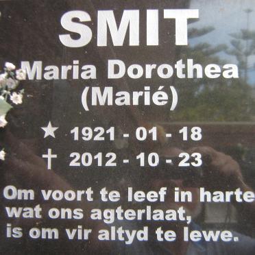 SMIT Maria Dorothea 1921-2012