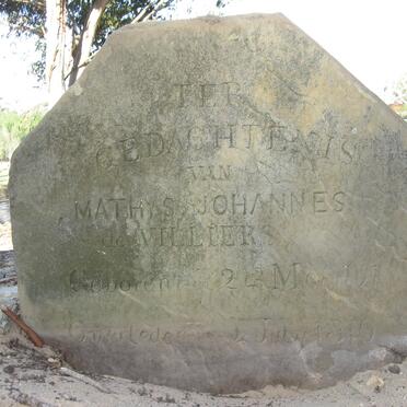 VILLIERS Mathys Johannes, de -1870