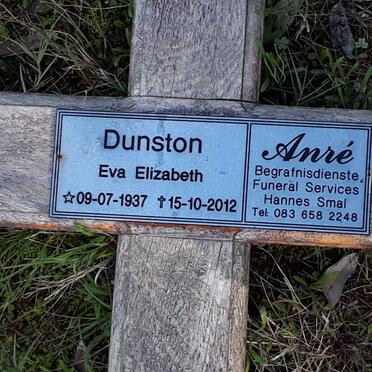 DUNSTON Eva Elizabeth 1937-2012