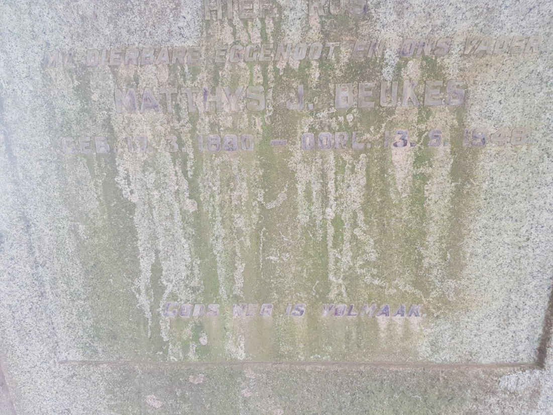 BEUKES Matthys J. 1880-1948