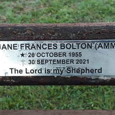BOLTON Jane Frances nee AMM 1955-2021