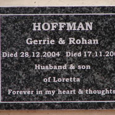 HOFFMAN Gerrie -2004 :: HOFFMAN Rohan -2007