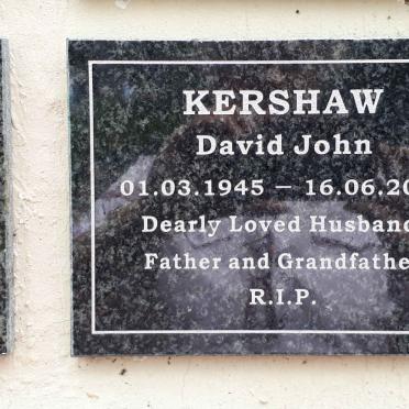 KERSHAW David John 1945-2016