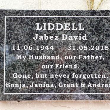 LIDDELL Jabez David 1944-2015