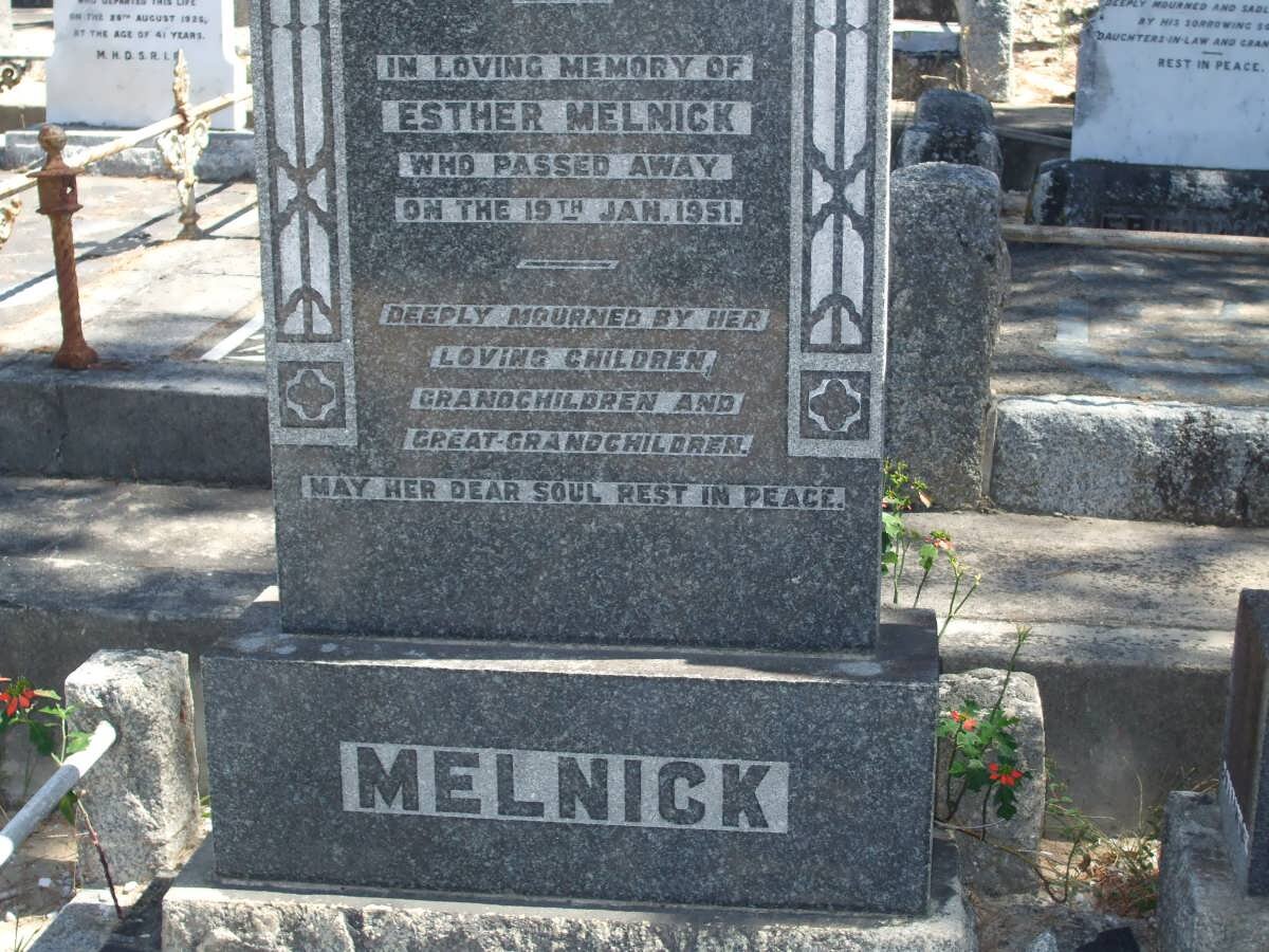 MELNICK Esther -1951