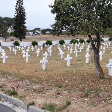 6. Old section, decayed headstones replaced with unmarked crosses