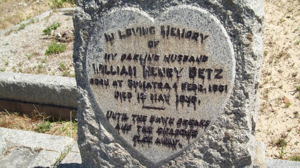 BETZ William Henry 1861-1938