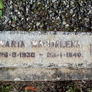 BADENHORST Maria Magdalena 1930-1940 :: BADENHORST Johanna Catharina 1934-1940_2