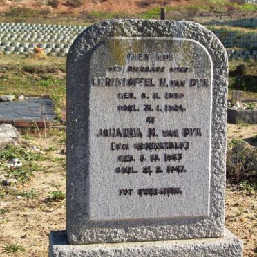 DYK Christoffel H., van 1859-1924 &amp; Johanna M. GROENEWALD 1863-1947