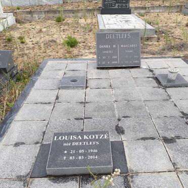 DEETLEFS Daniel H. 1910-1999 &amp; Margaret 1912-1989 :: KOTZE Louisa nee DEETLEFS 1946-2014