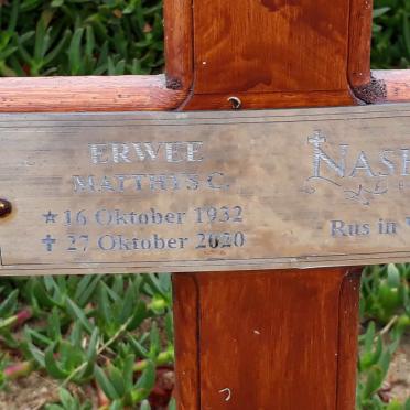 ERWEE Matthys C. 1932-2020