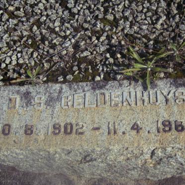 GELDENHUYS D.S. 1902-1963
