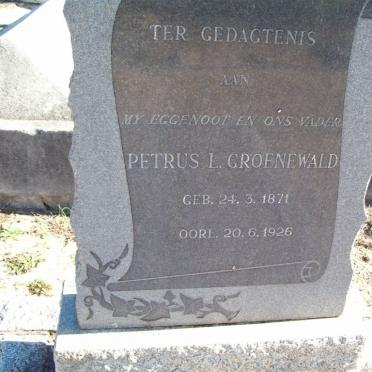 GROENEWALD Petrus L. 1871-1926