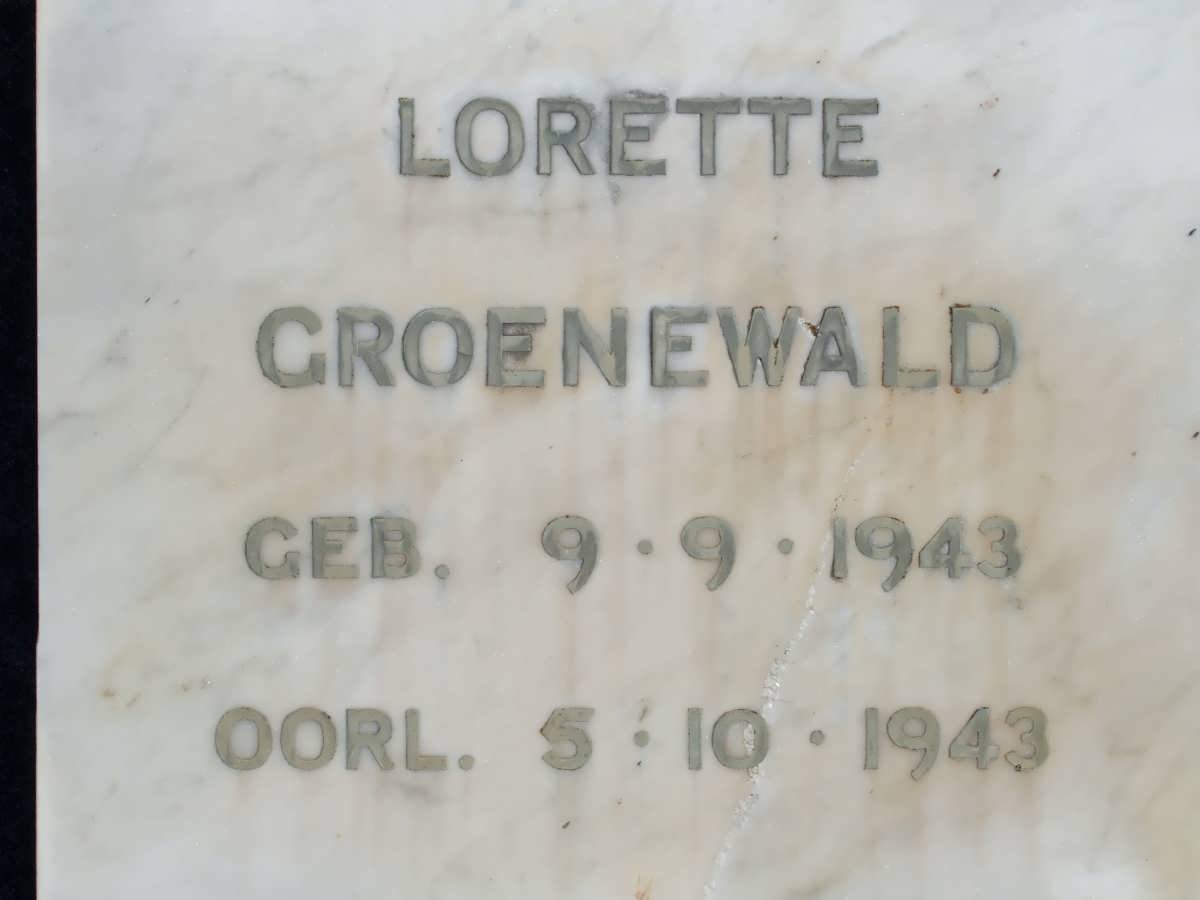 GROENEWALD Lorette 1943-1943