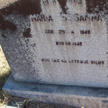 HUTTON Maria Susanna -1948