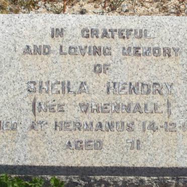 HENDRY Sheila nee WRENNALL -1979